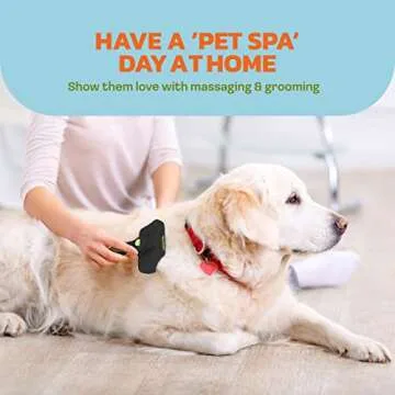 The Pet Portal Self Cleaning Dog Brush for Shedding Slicker Brush Cat Long Haired Pet Brush Grooming Deshedding Supplies - Small Pets