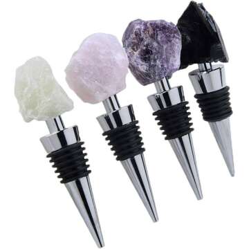 Crystal Wine Bottle Stoppers and Champagne Savers