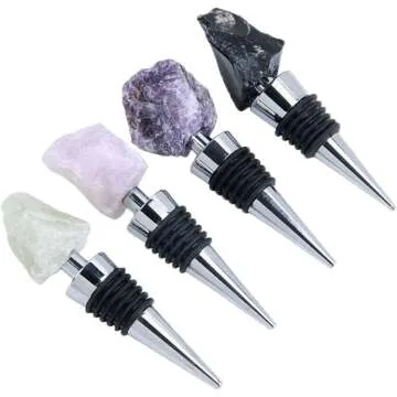 Crystal Wine Bottle Stoppers and Champagne Savers