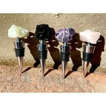 Crystal Wine Bottle Stoppers and Champagne Savers