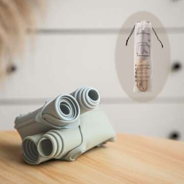 Moonkie Silicone Placemats for Kids - Eco-Friendly & Easy Clean