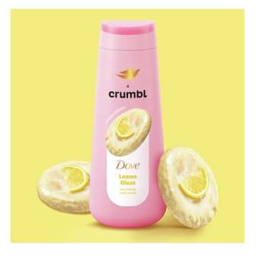 Dove Moisturizing Liquid Body Wash & Scrub | Lemon Glaze | 20oz Wash + 15oz Scrub