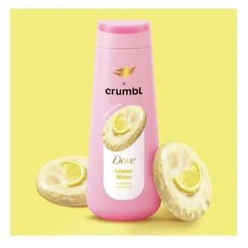 Dove Moisturizing Liquid Body Wash & Scrub | Lemon Glaze | 20oz Wash + 15oz Scrub