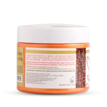 Curls Unleashed Color Blast, Peachtree Temporary Color Wax, Infused with Beeswax & Castor Oil (6.0 oz)