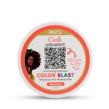 Curls Unleashed Color Blast, Peachtree Temporary Color Wax, Infused with Beeswax & Castor Oil (6.0 oz)