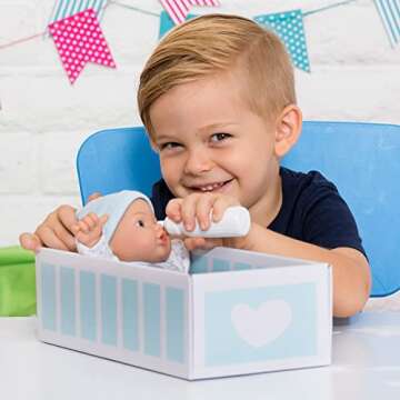 Adora Sweet Babies 11 Inch Soft Baby Boy Doll Machine Washable Cuddly Doll Birthday Gift for Ages 1 and Up - Peanut