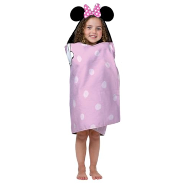 Minnie Mouse Hooded Bath Towel - Soft, Cozy, Kids Towel