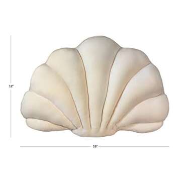 Luxurious Shell Pillow for Nautical Home Decor Accent