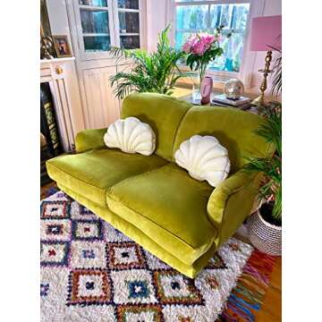 Luxurious Shell Pillow for Nautical Home Decor Accent