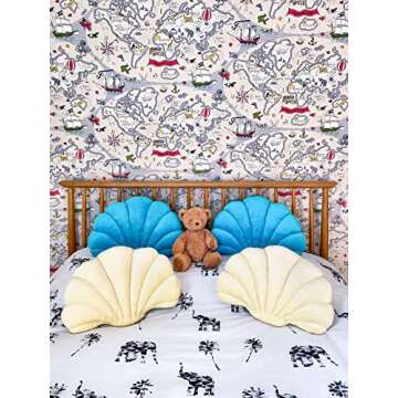 Luxurious Shell Pillow for Nautical Home Decor Accent