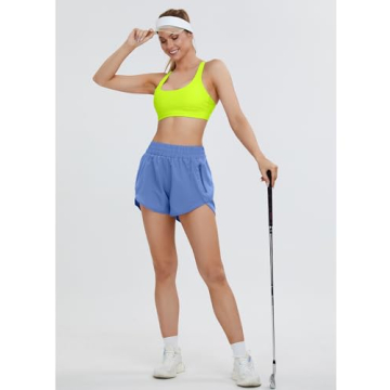 BMJL Women's Running Shorts with Pockets for Athletes