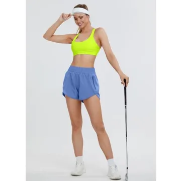 BMJL Women's Running Shorts with Pockets for Athletes