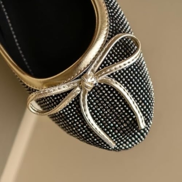 SHODENSE Women Rhinestone Ballet Flats for All Occasions