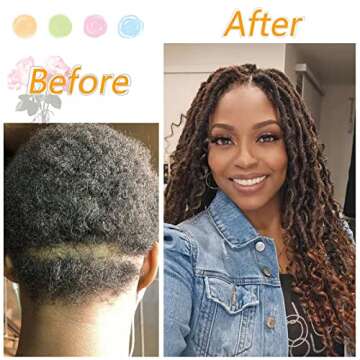 Goddess Locs Crochet Hair 14 Inch, 8 Packs Faux Locs Crochet Hair Pre Looped for Women, Boho Crochet Locs with Curly Ends (Black)