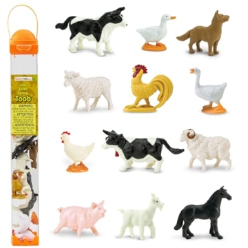 Safari Ltd. Farm TOOB Educational Animal Figurines Set for Kids