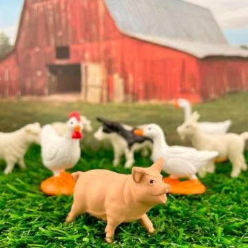 Safari Ltd. Farm TOOB Miniature Animal Figurines Set