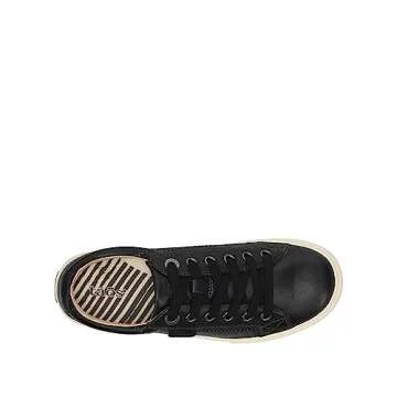 Taos Plim Soul Lux Women's Sneaker - Soft Premium Leather Lace Up Sneakers with All Day Walking Comfort and Support Black Leather 8 (W) US