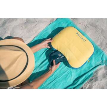 Ballast Beach Pillow - Inflatable Comfort for Outdoors