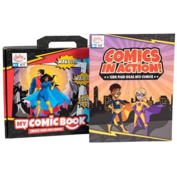Lulu Jr. My Comic Book Making Kit, Multicolor, 6.75" x 10.25"