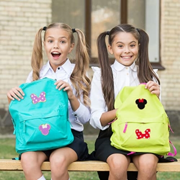 10 Cute Mouse and Bow Chenille Iron-On Patches