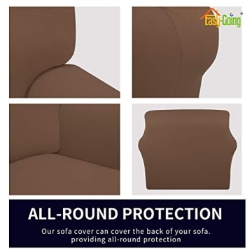 Easy-Going Fleece Stretch Sofa Slipcover - Soft & Washable