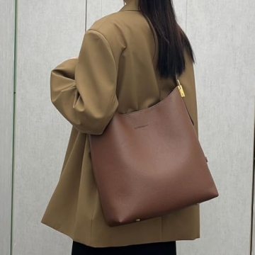 Hibear Vegan Leather Hobo Bag for Women - Stylish and Functional