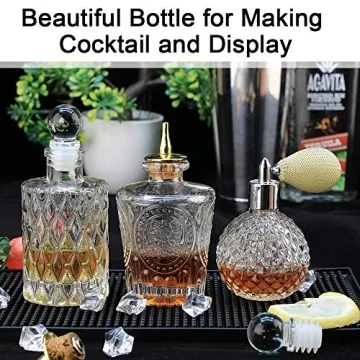 Bitters Bottle Set of 3 for Professional Bartenders & Home Use