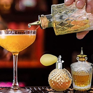 Bitters Bottle Set of 3 for Professional Bartenders & Home Use