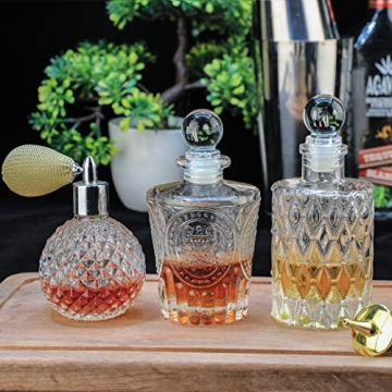 Bitters Bottle Set of 3 for Professional Bartenders & Home Use