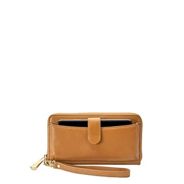 Stylish GiGi New York Leather Wallet with Phone Pocket