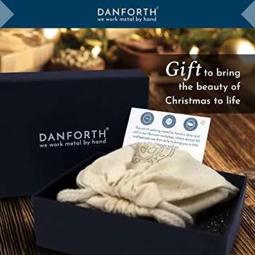 DANFORTH Holy Family Nativity Set, Handcrafted Pewter Nativity Set/Scene, Made in USA