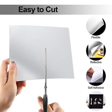 Zonon Flexible Mirror Sheets Self Adhesive Non-Glass Tiles