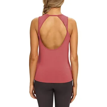 Mippo Open Back Workout Tops for Women Stylish and Comfy