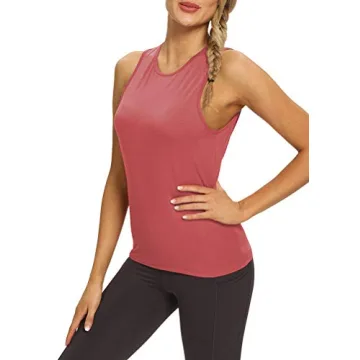 Mippo Open Back Workout Tops for Women Stylish and Comfy