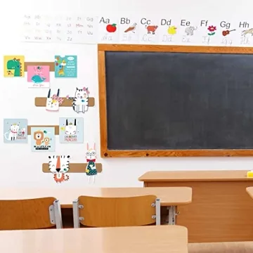 Adhesive Felt Pin Board Strips with Push Pins for Organization