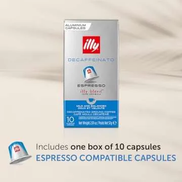 Illy Espresso Compatible Capsules - Single-Serve Coffee Capsules & Pods - Classico Decaf Roast - Not...