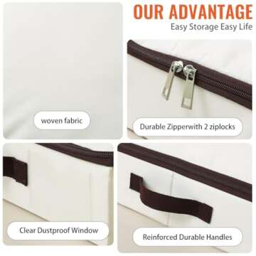 AMJ Foldable Underbed Storage - Easy Organizing Solution