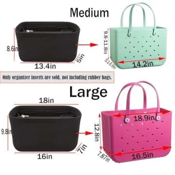 Lckaey Beach Bag Organizer Compatible with Bogg Bags