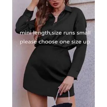 Zeagoo Women Skirts High Waist A-line Zipper Skirts Stain Slik Skirts Summer Fall Mini Length Summer Short Skirts,Black.S