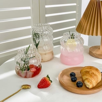 Stylish URMAGIC Vintage Drinking Glasses - 18 Oz Set