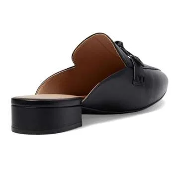 Cole Haan Women's Piper Bow Mule, Black Leather, 9