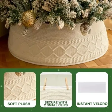 Noiclub Christmas Tree Collar, Adjustable Tree Base Cover