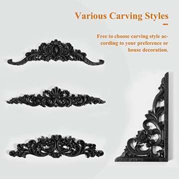 NeuType Arched Vintage Full Length Mirror 65x22 in Black