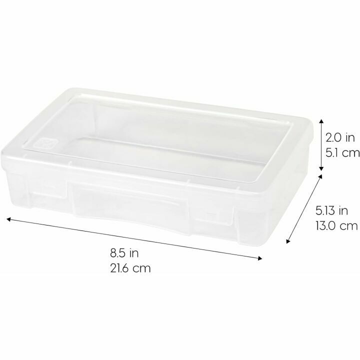 Clear Pencil Case Box Set - 10-Pack for Art Supplies