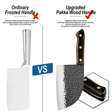 XYJ 7-inch Butcher Knife for Cooking and Camping