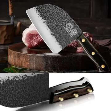 XYJ 7-inch Butcher Knife for Cooking and Camping