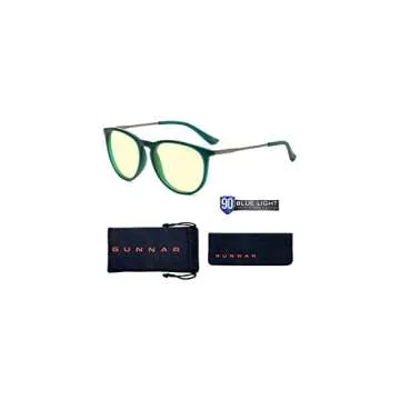 GUNNAR - Gaming and Computer Glasses - Blocks 65% Blue Light - Menlo, Emerald, Amber Tint
