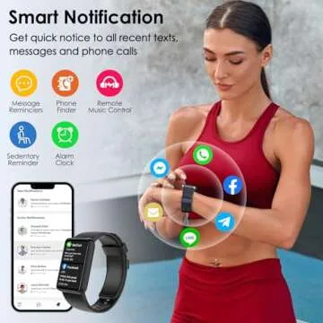 KEEPONFIT Fitness Tracker with 100 Workout Modes and Alerts