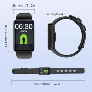 KEEPONFIT Fitness Tracker with 100 Workout Modes and Alerts