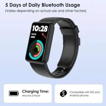 KEEPONFIT Fitness Tracker with 100 Workout Modes and Alerts